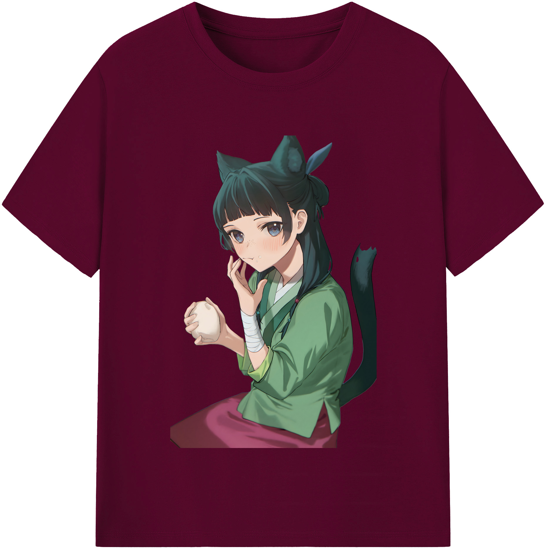 （画像用） 薬屋のひとりごと The Apothecary Diaries レディースカジュアルプリントTシャツ（綿100％）